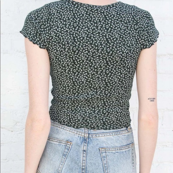 Brandy Melville Eyelet Floral top - Picture 5 of 6